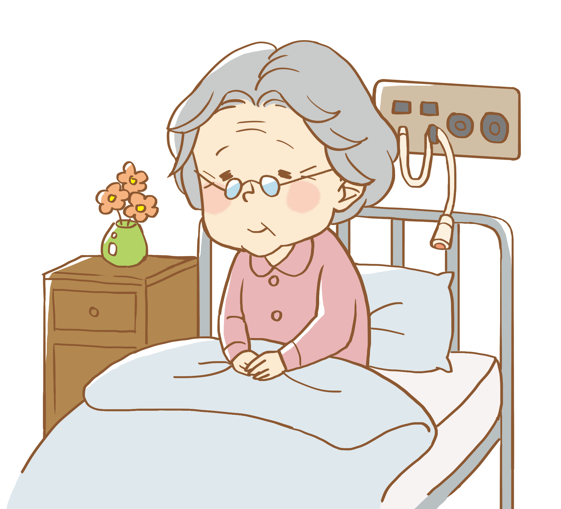 おばあさん入院